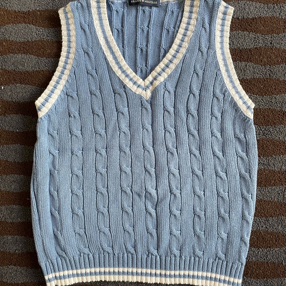 BRANDY MARLENA COTTON SWEATER VEST